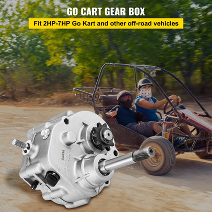 010207913252 - Lightweight Go Kart Gearbox with Forward/Reverse Modes and Sprockets