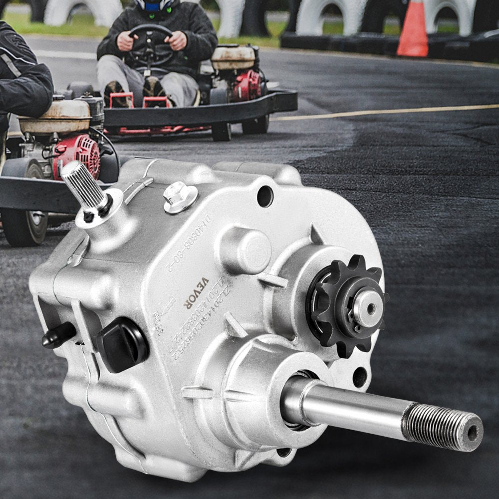 010207913252 - Lightweight Go Kart Gearbox with Forward/Reverse Modes and Sprockets