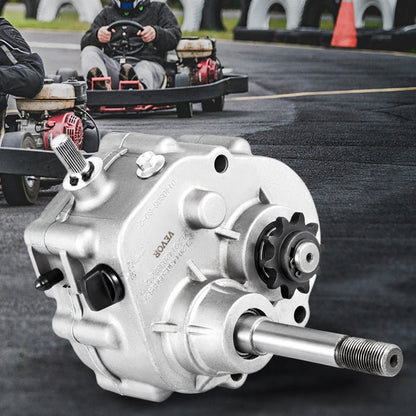 010207913252 - Lightweight Go Kart Gearbox with Forward/Reverse Modes and Sprockets