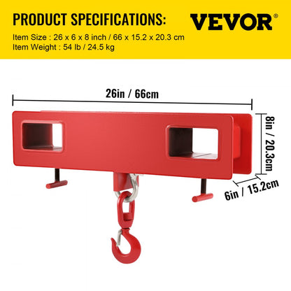 010587960790 - VEVOR 4400lbs Forklift Hook, Heavy-Duty Carbon Steel