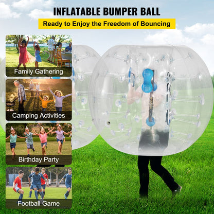 010797062647 - 4FT VEVOR Inflatable Bumper Ball with Handles and Straps
