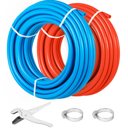 010381526391 - Durable 1/2" PEX Tubing for Radiant Floor Heating, 100ft