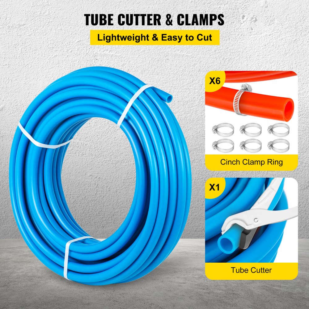 010798368078 - Flexible 1/2" PEX Tube for Plumbing & Radiant Heating