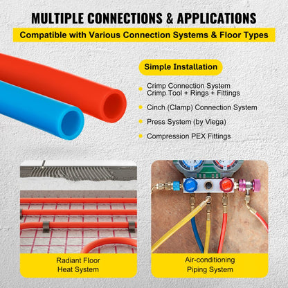 010798368078 - Flexible 1/2" PEX Tube for Plumbing & Radiant Heating