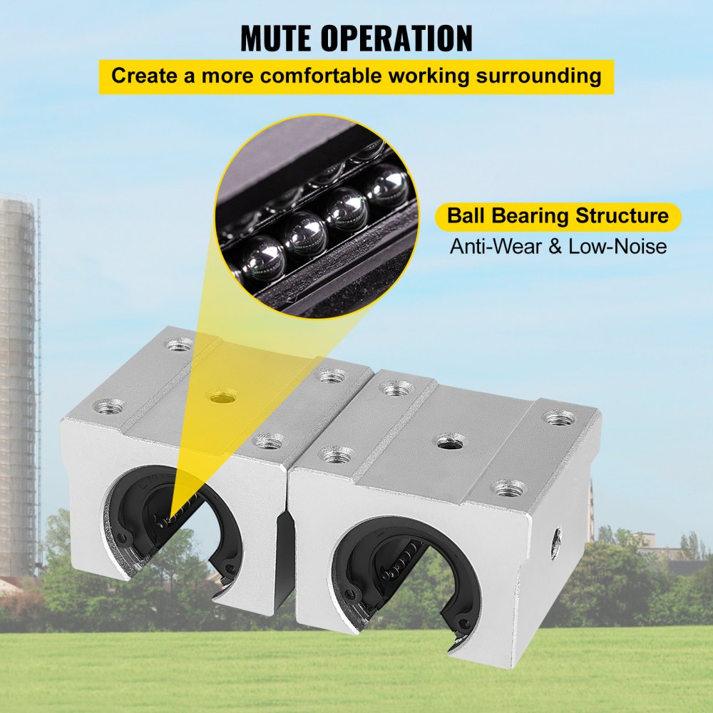 010694903166 - Precision SBR16 Linear Guideway Rail Kit with 4 Bearing Blocks