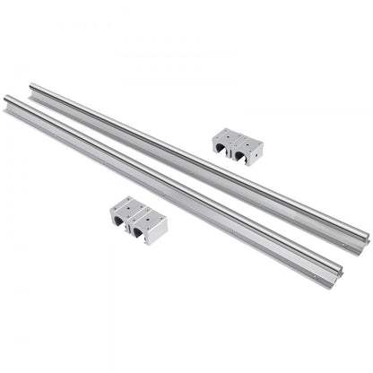 010992917873 - Rust-Resistant 1000mm Linear Rail Kit with 4 Bearing Blocks