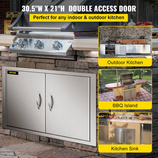 CGM-30.5x21IN - Premium Stainless Steel BBQ Access Doors for Outdoor Kitchens