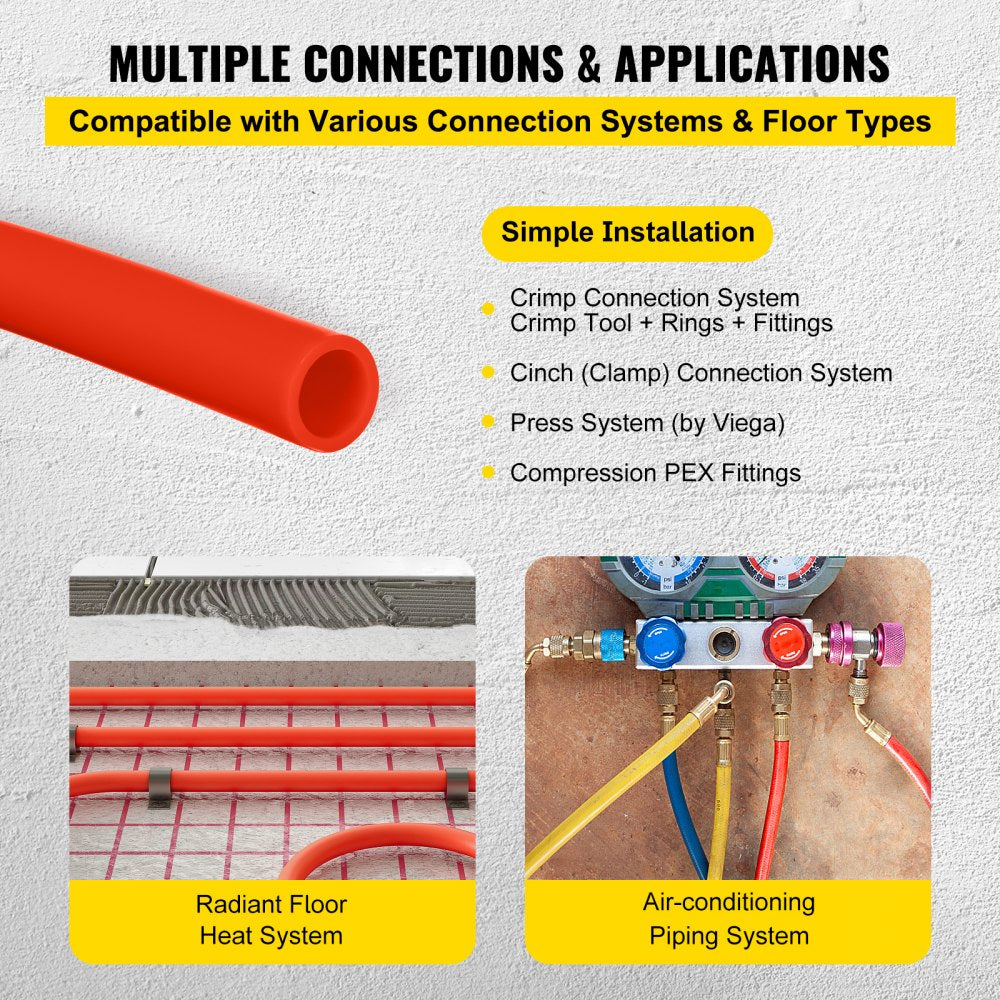 010619865573 - 300ft 1/2 Inch PEX Tubing for Plumbing & Heating