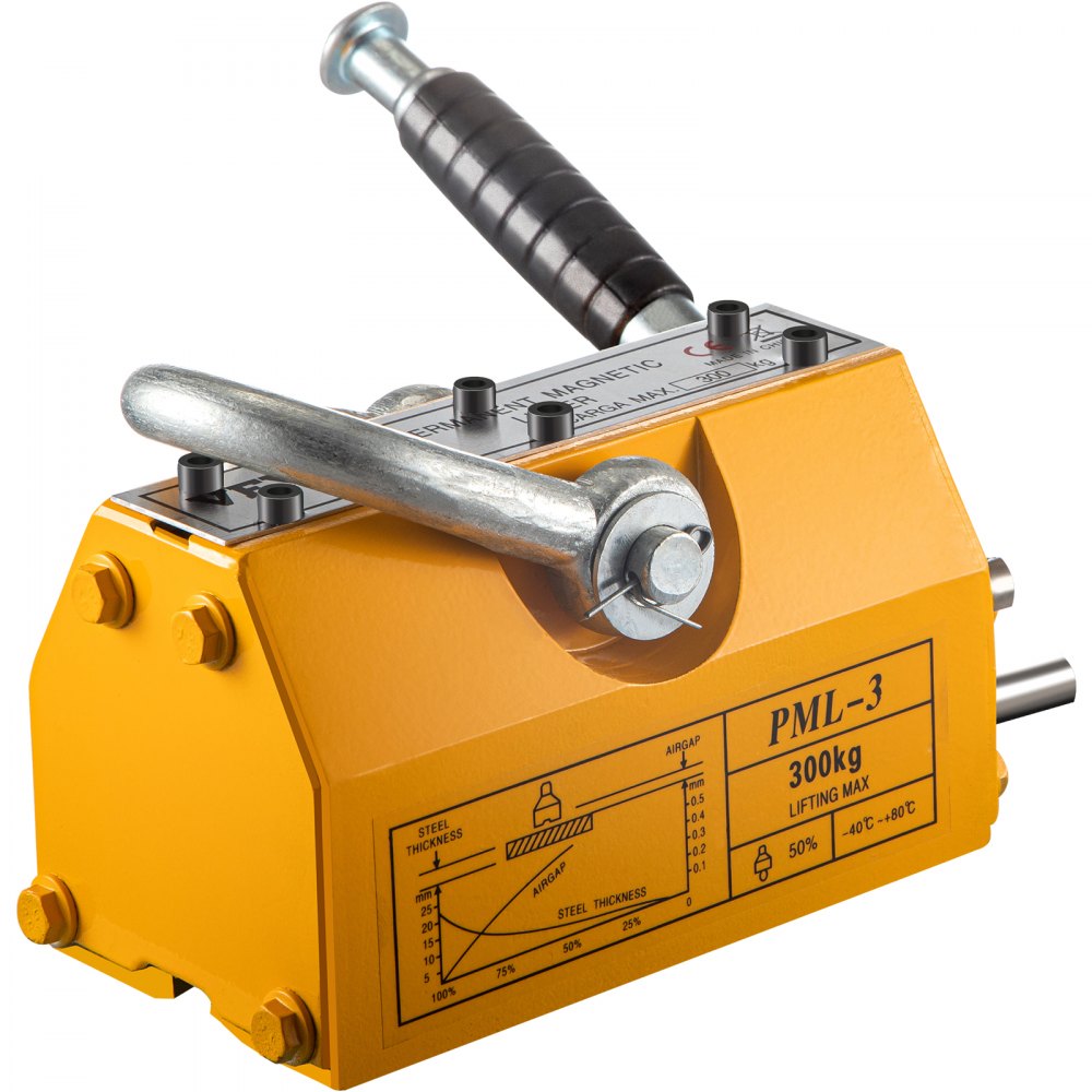 010134500973 - 660 lbs Neodymium Magnetic Lifter with Release Handle