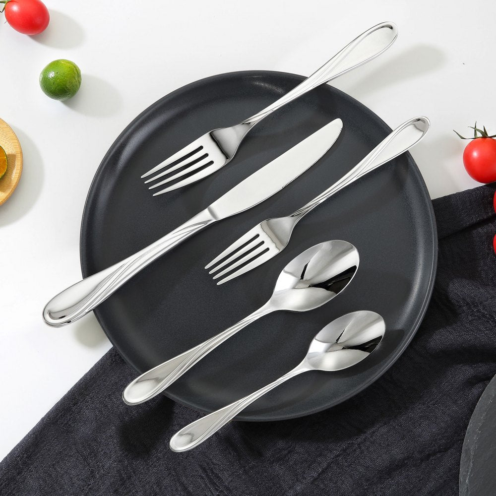 3316-30P - 30-Piece Elegant Stainless Steel Cutlery Set for Every Occasion