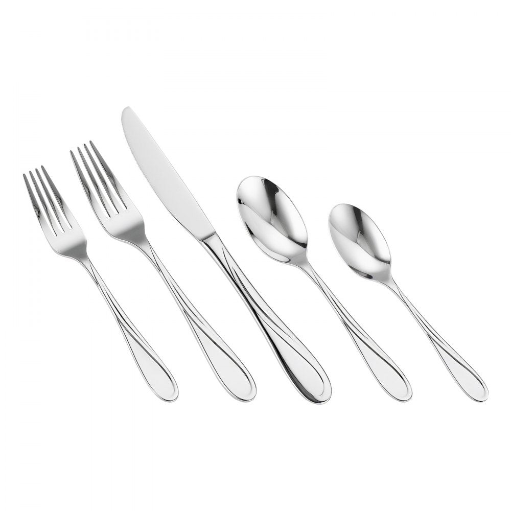 3316-30P - 30-Piece Elegant Stainless Steel Cutlery Set for Every Occasion