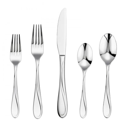 3316-65P - Elegant 65-Piece Stainless Steel Flatware Set for Dining & Entertaining