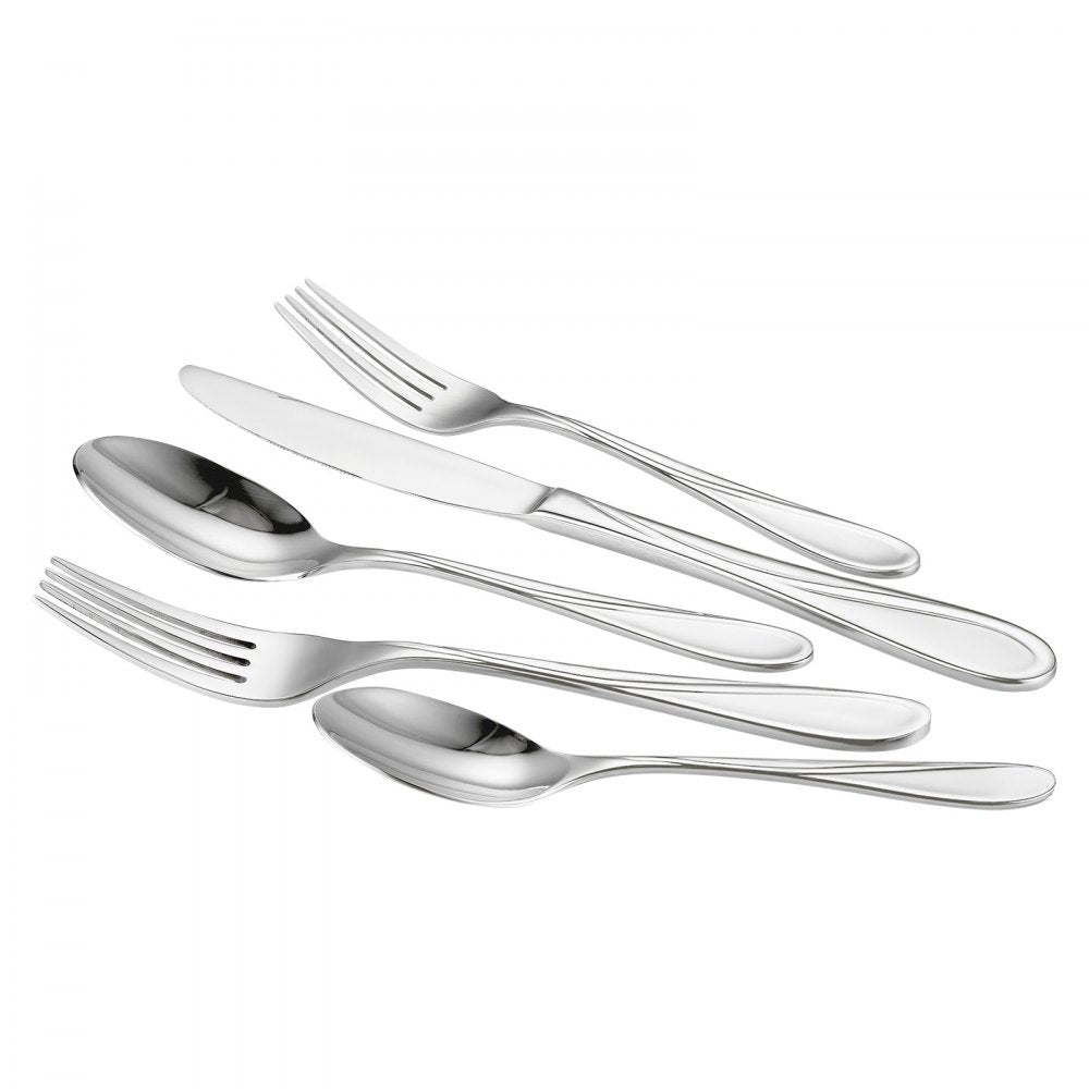 3316-65P - Elegant 65-Piece Stainless Steel Flatware Set for Dining & Entertaining
