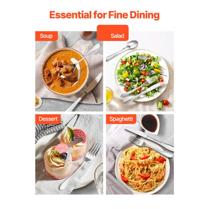 3316-45P - Elegant 45-Piece Stainless Steel Cutlery Set for 8 Guests