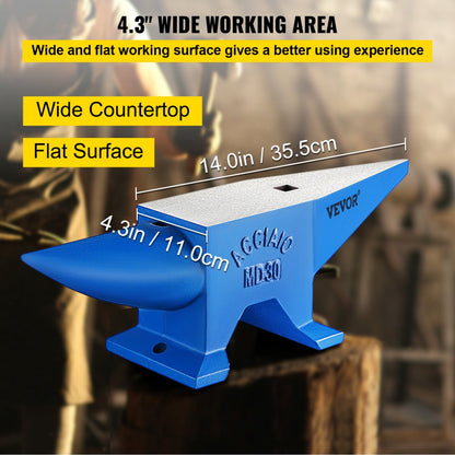 010142839599 - 66 lbs VEVOR Steel Anvil for Metal-Smithing & Shaping