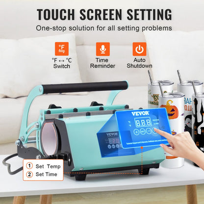 WBFCHP30oz - User-Friendly Tumbler Heat Press for 11-30oz Cups