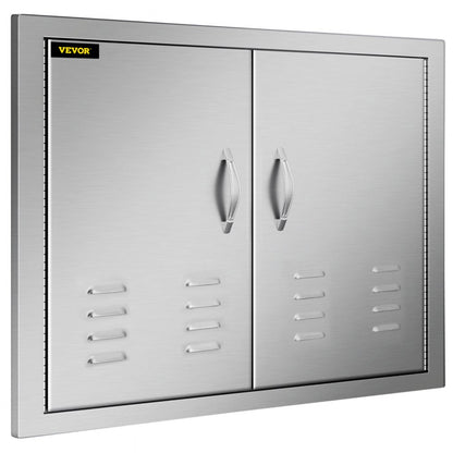 CGM-30x21IN - Premium Stainless Steel BBQ Island Doors, 30" x 21"