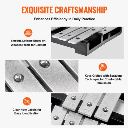 KS-30 - 30-Note Glockenspiel for Beginners with Bright Tones