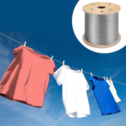 010822163233 - 1/8" x 1000 ft T316 Stainless Steel Cable, 2100 lb Strength