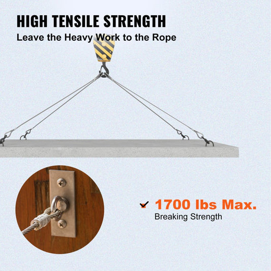 010259722340 - 500ft T316 Stainless Steel Cable Railing, 1,700 lb Strength