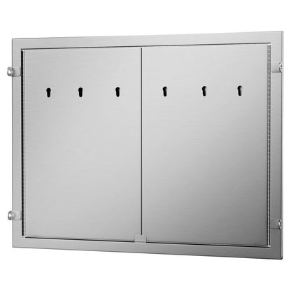 CGM-31x24IN - Premium 31x24" Stainless Steel BBQ Access Door with Hooks