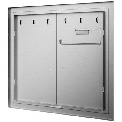 CGM-31x31IN - 31" Outdoor BBQ Stainless Steel Access Door with Towel Holder