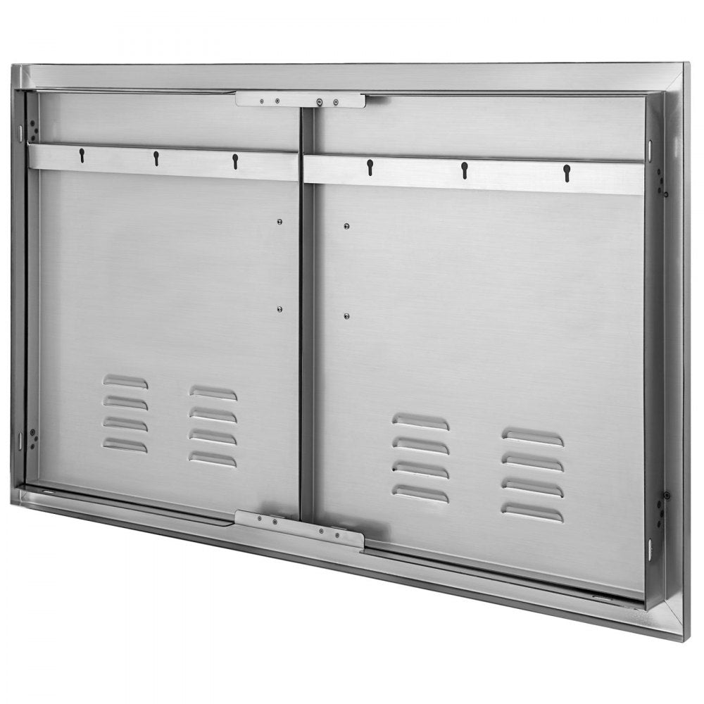 STF-36x21IN - 36"x21" Stainless Steel BBQ Island Doors with Magnetic Closure