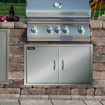 CGM-39x26IN - Durable Stainless Steel BBQ Door for Outdoor Kitchen, 39" x 26"