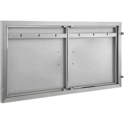 CGM-39x26IN - Durable Stainless Steel BBQ Door for Outdoor Kitchen, 39" x 26"