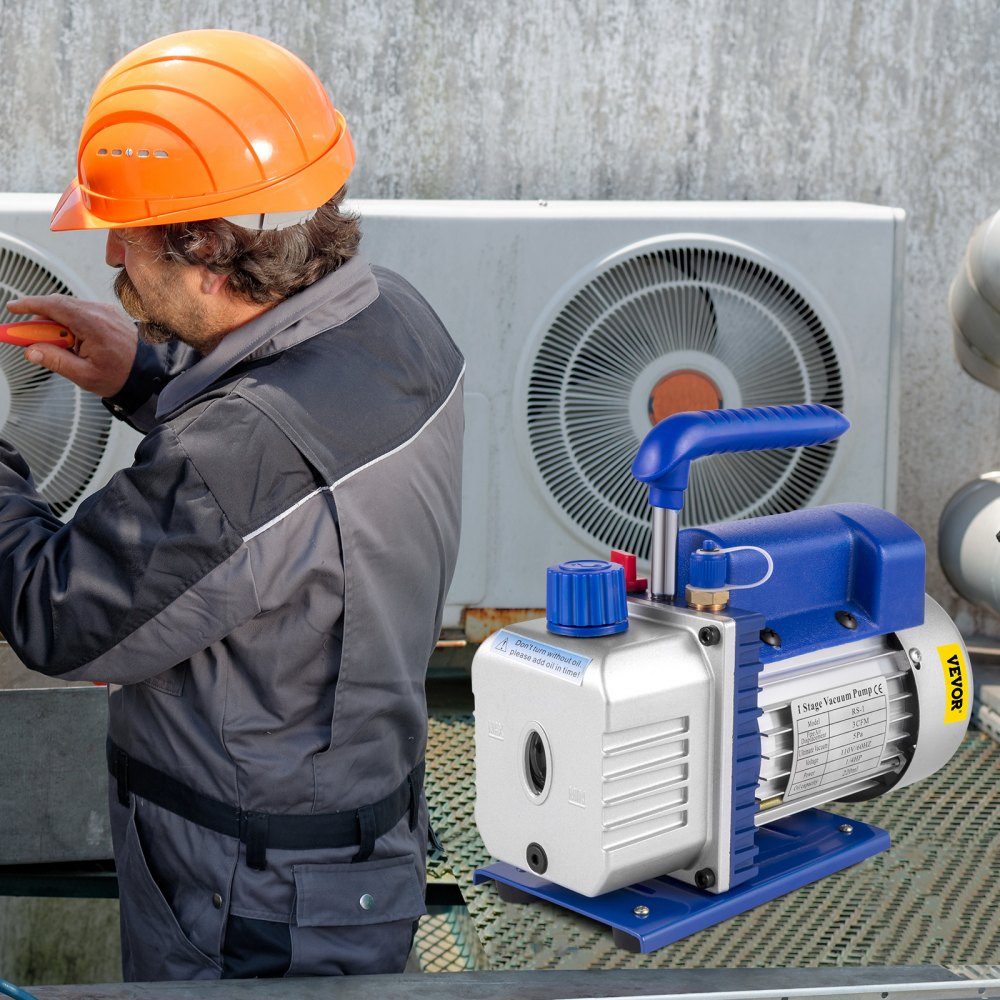 010726162657 - VEVOR 3CFM Refrigeration Vacuum Pump with Durable Metal Base