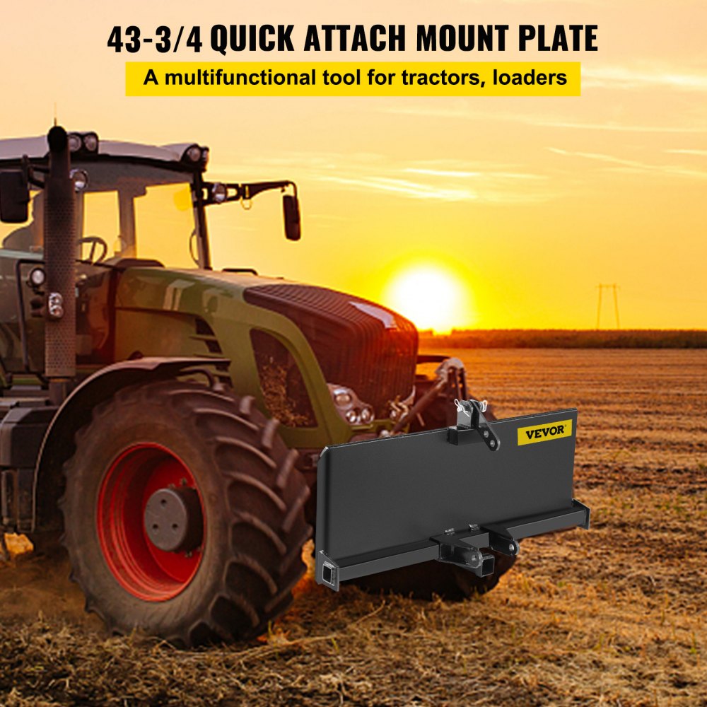 RACK-A67 - 3-Point Steel Mount Plate for Quick Attach Installations