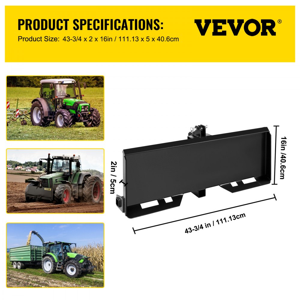 RACK-A67 - 3-Point Steel Mount Plate for Quick Attach Installations