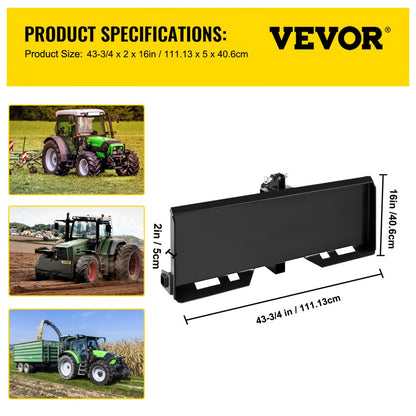 RACK-A67 - 3-Point Steel Mount Plate for Quick Attach Installations