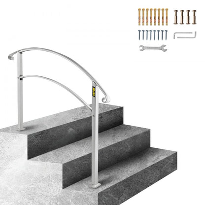 LTFSBS-3FT - Sturdy Wrought Iron Handrail for 3 Steps, Rustproof Design