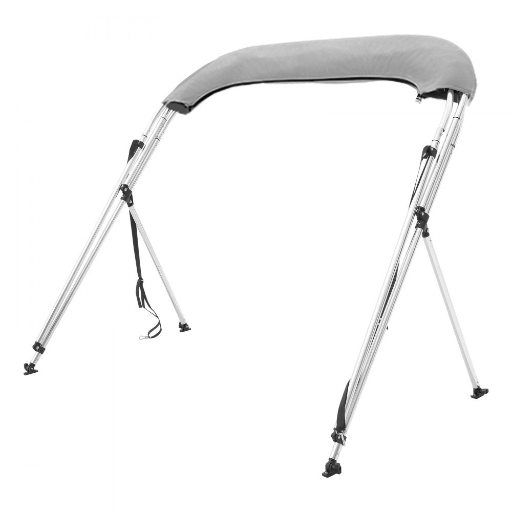 3 Bow 6'L × 46" H × 54" - 60" W - Durable 900D Nylon Boat Canopy with Aluminum Frame