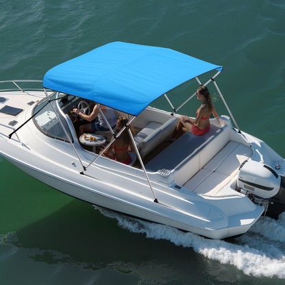 3 Bow 6'L×46"H ×79"-84"W - Durable Polyester Boat Bimini Top with Storage Bag