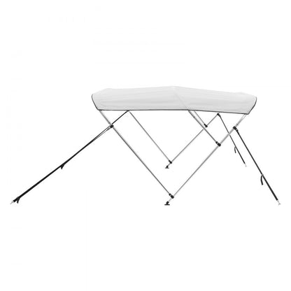 3 Bow 6'L×46"H ×79"-84"W - Durable Light Grey Bimini Top with Quick-Release Setup