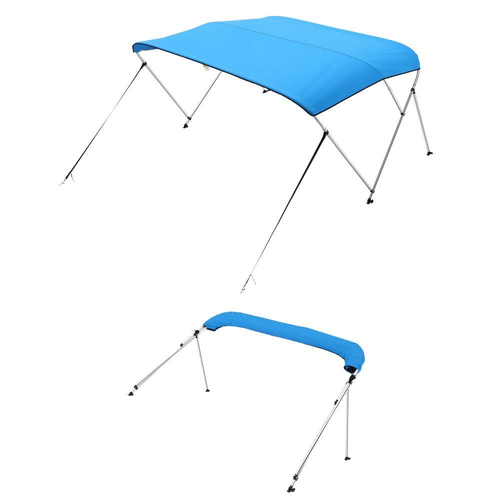 3 Bow - 600D Polyester Boat Bimini Top 72"Lx(85"-90")W x 46"H