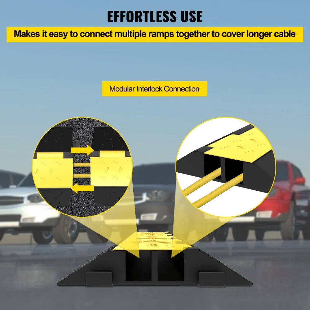 Cable Protection Vehicle Ramp 010293714399 - Heavy-Duty Rubber Cable Ramp for Vehicle Safety, 11,000 ...