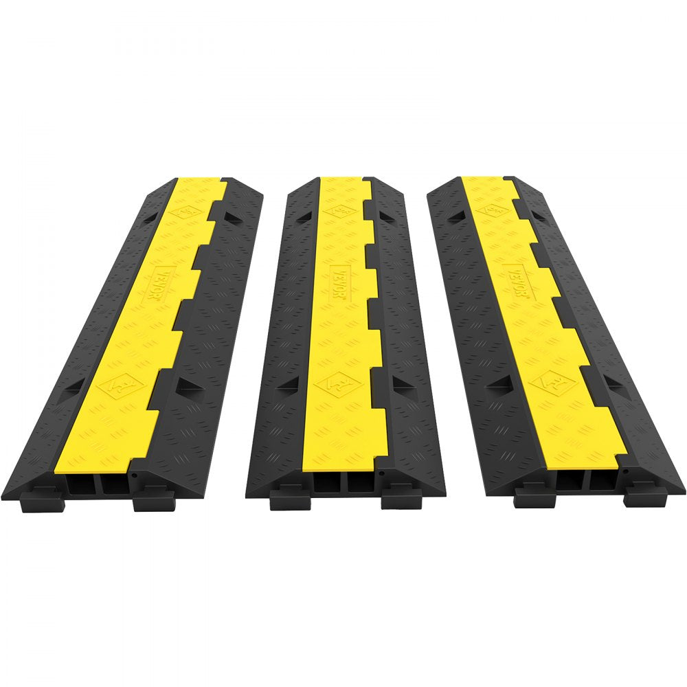 010293714399 - Heavy-Duty Rubber Cable Ramp for Vehicle Safety, 11,000 lbs Capacity