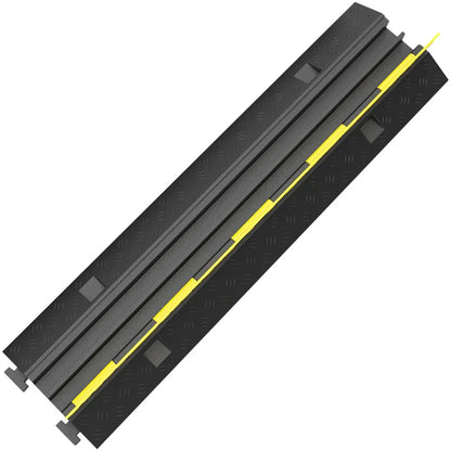 010293714399 - Heavy-Duty Rubber Cable Ramp for Vehicle Safety, 11,000 lbs Capacity