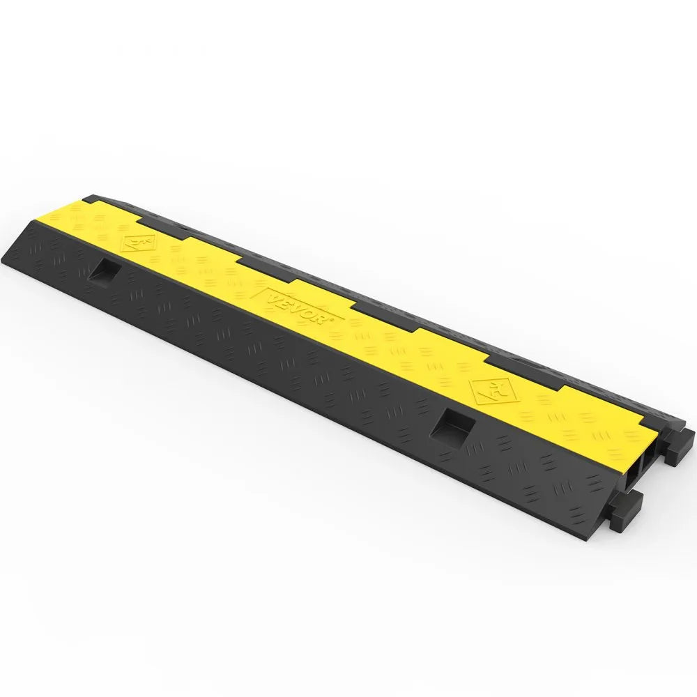010293714399 - Heavy-Duty Rubber Cable Ramp for Vehicle Safety, 11,000 lbs Capacity