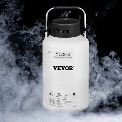 010174714454 - 3L Aluminum Liquid Nitrogen Container for Labs & Research