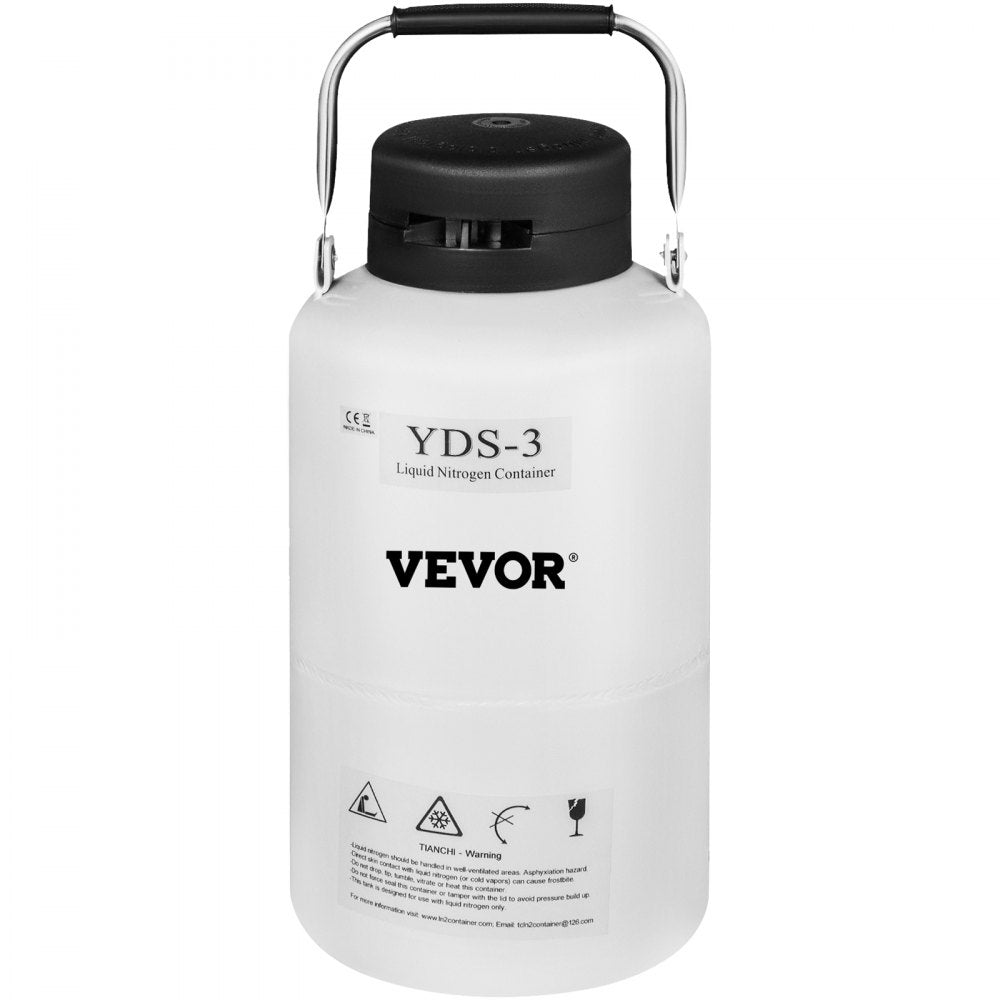 010174714454 - 3L Aluminum Liquid Nitrogen Container for Labs & Research