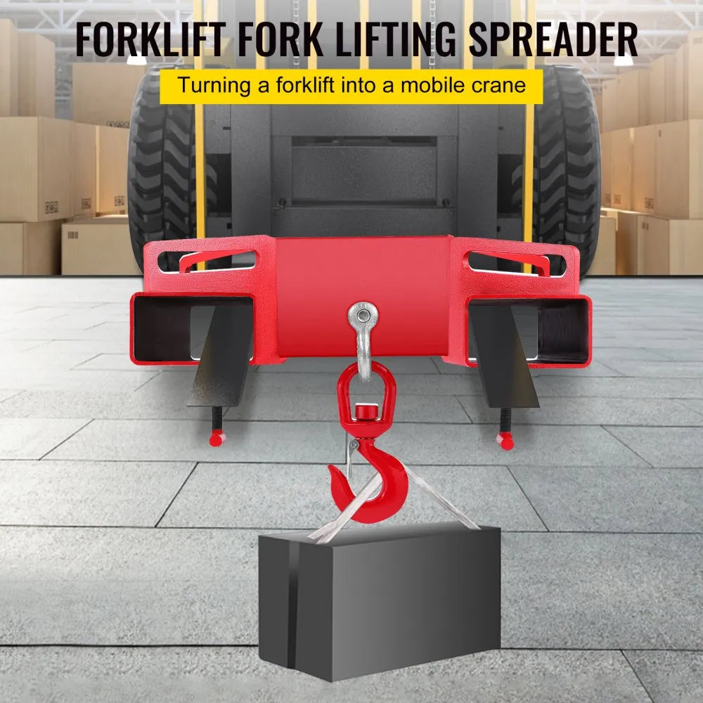 010512623085 - Heavy-Duty Forklift Hook, 6600lb Capacity, Carbon Steel Design