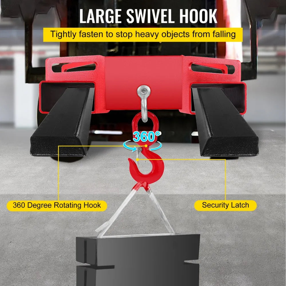 010512623085 - Heavy-Duty Forklift Hook, 6600lb Capacity, Carbon Steel Design