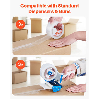 ID274865P18 - Heavy Duty Clear Packing Tape - 1.88 in x 65 yd, 18 Rolls