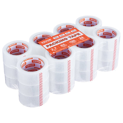 ID274865P24 - Heavy-Duty Clear Packing Tape, 24 Rolls, 65yd x 1.88in