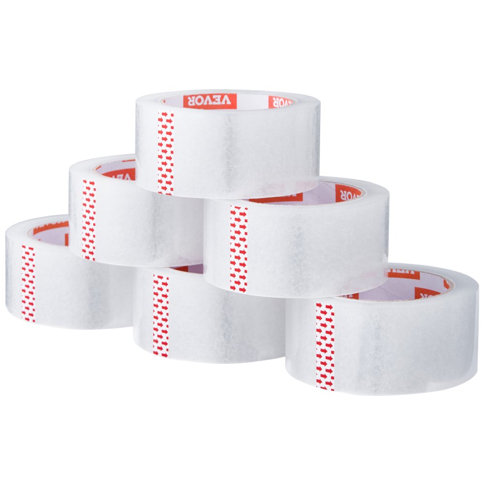 ID274865P24 - Heavy-Duty Clear Packing Tape, 24 Rolls, 65yd x 1.88in
