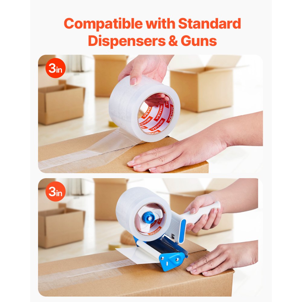 ID277665P24 - 24 Rolls of 65yd Clear Packing Tape, 3in, 2.7mil